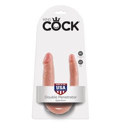 KING COCK GODE DOUBLE PENETRATION 127 CM NATUREL