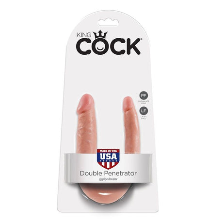 KING COCK GODE DOUBLE PENETRATION 127 CM NATUREL