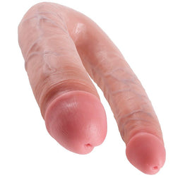 Gode double pénétration 17,8 cm — gros plan