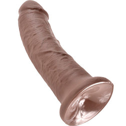 Gode réaliste marron 20 cm avec ventouse