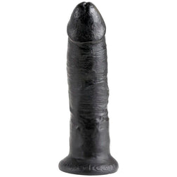 Gode réaliste noir 23 cm avec ventouse