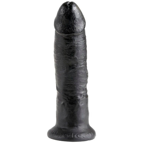 Gode réaliste noir 23 cm avec ventouse — gros plan