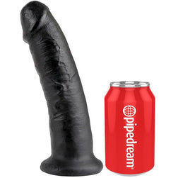 Gode réaliste noir 23 cm avec ventouse — vue du produit