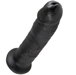 Gode réaliste noir 23 cm avec ventouse