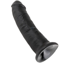 Gode réaliste noir 23 cm avec ventouse