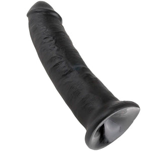 Gode réaliste noir 23 cm avec ventouse — emballage