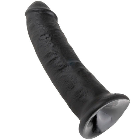 Gode réaliste noir 23 cm avec ventouse — emballage