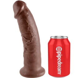 Gode réaliste marron 23 cm avec ventouse — vue du produit