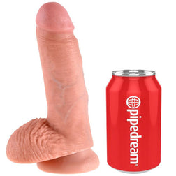 King Cock Realistic Dildo with Balls 17,8 cm — product view