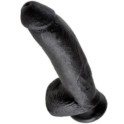 KING COCK 9 BLACK DILDO WITH BALLS 229 CM