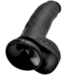 KING COCK 9 BLACK DILDO WITH BALLS 229 CM