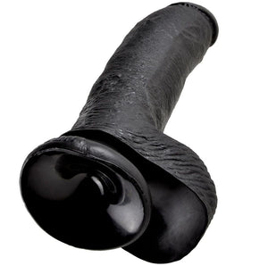 KING COCK 9 GODE NOIR AVEC BOULES 229 CM