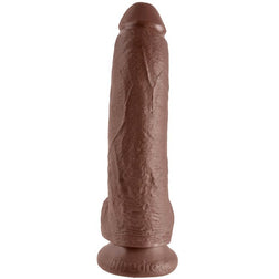 KING COCK 9 BROWN DILDO WITH BALLS 22.9 CM