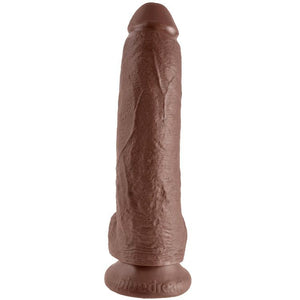 KING COCK 9 GODE MARRON AVEC BOULES 229 CM