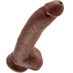 KING COCK 9 BROWN DILDO WITH BALLS 22.9 CM