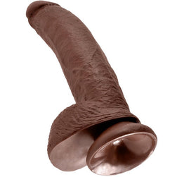 KING COCK 9 BROWN DILDO WITH BALLS 22.9 CM