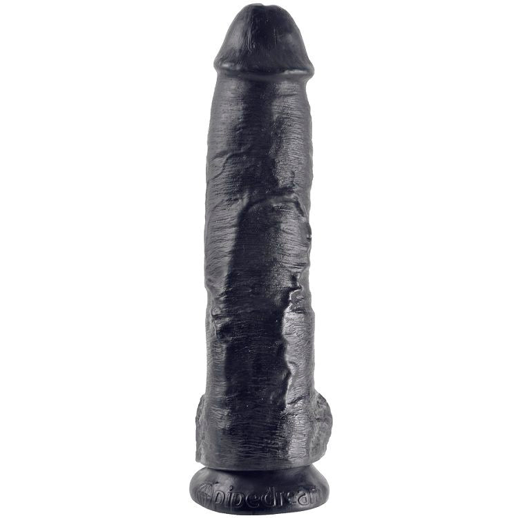 KING COCK 10 GODE NOIR AVEC BOULES 254 CM