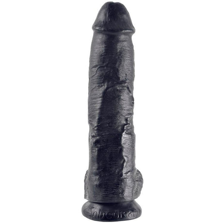 KING COCK 10 GODE NOIR AVEC BOULES 254 CM