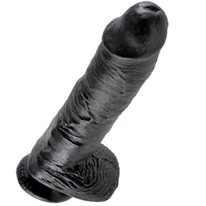 KING COCK 10 GODE NOIR AVEC BOULES 254 CM