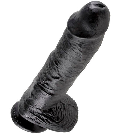 KING COCK 10 GODE NOIR AVEC BOULES 254 CM