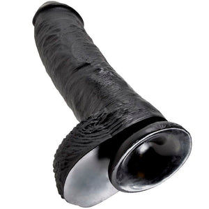 KING COCK 10 GODE NOIR AVEC BOULES 254 CM