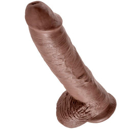 KING COCK 10 GODE MARRON AVEC BOULES 254 CM