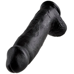 KING COCK 12 BLACK DILDO WITH BALLS 30.48 CM