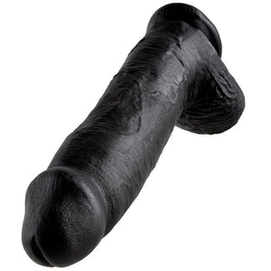 KING COCK 12 GODE NOIR AVEC BOULES 3048 CM