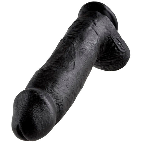 KING COCK 12 GODE NOIR AVEC BOULES 3048 CM
