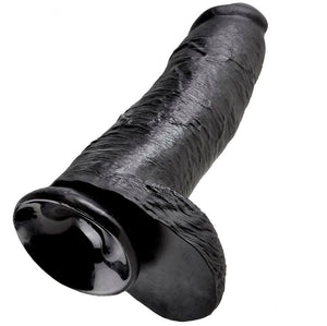 KING COCK 12 GODE NOIR AVEC BOULES 3048 CM
