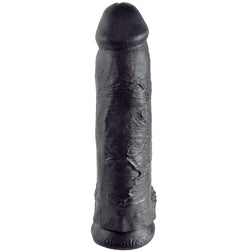 KING COCK 12 BLACK DILDO WITH BALLS 30.48 CM