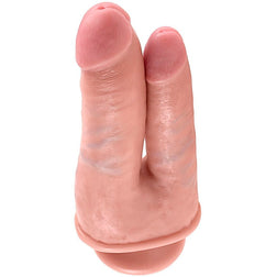 Gode double pénétration ventouse 20,9 cm — gros plan