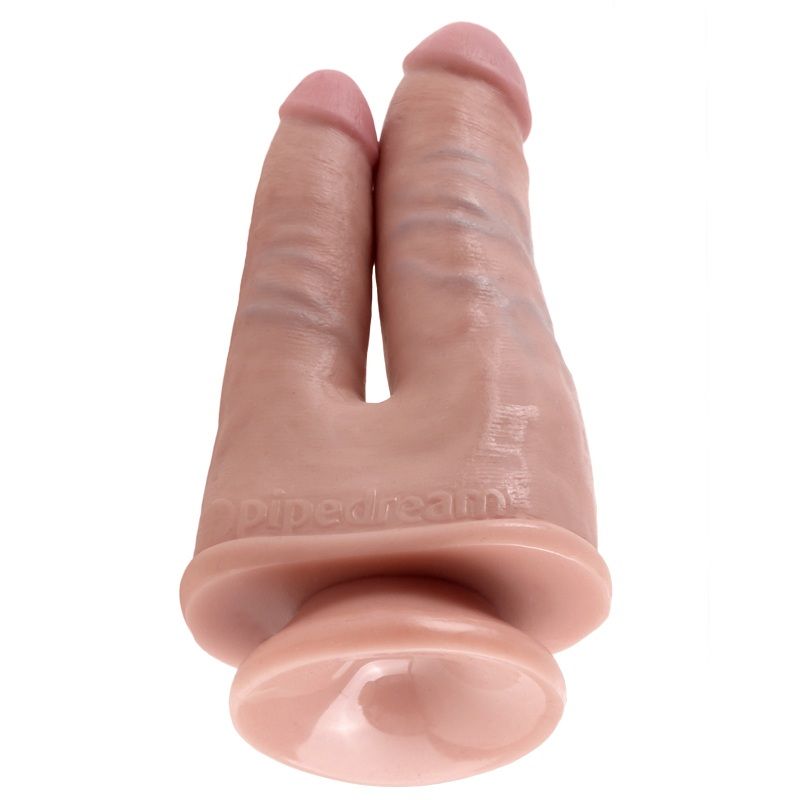Gode double pénétration ventouse 20,9 cm — vue détaillée