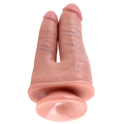 Gode double pénétration ventouse 20,9 cm — vue détaillée