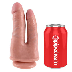 Gode double pénétration ventouse 20,9 cm — Double Penetrator · King Cock · Godes sans vibration