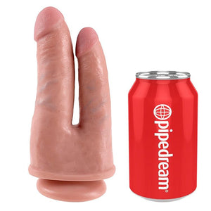 Gode double pénétration ventouse 20,9 cm — Double Penetrator · King Cock · Godes sans vibration
