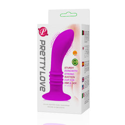 Plug 10 modes vibrants courbé prostate avec ventouse — Booty Passion — vue 2