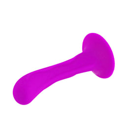Plug prostate silicone courbé rose — 13,5 cm — vue 6