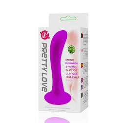Plug prostate silicone courbé rose — 13,5 cm — vue 3