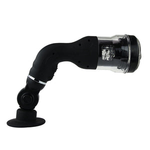 Masturbateur automatique rotatif 5 modes avec support ventouse — en situation