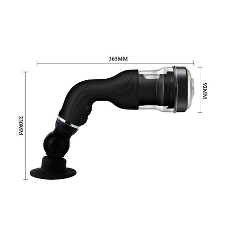 Masturbateur automatique rotatif 5 modes avec support ventouse — détail matière