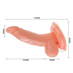 Gode vibrant super Rota 15 cm - vue arrière produit