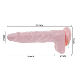 Gode réaliste super Rota Dong 20,5 cm ventouse - emballage produit