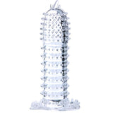 BAILE GAINE PENIENNE AVEC POINTS STIMULANTS TRANSPARENTS 14 CM