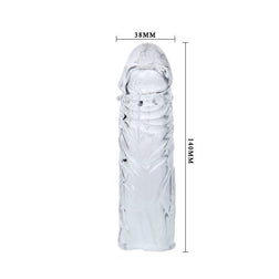 BAILE HOUSSE LILAS POUR LE PENIS EN SILICONE ADAPTABLE 13 CM