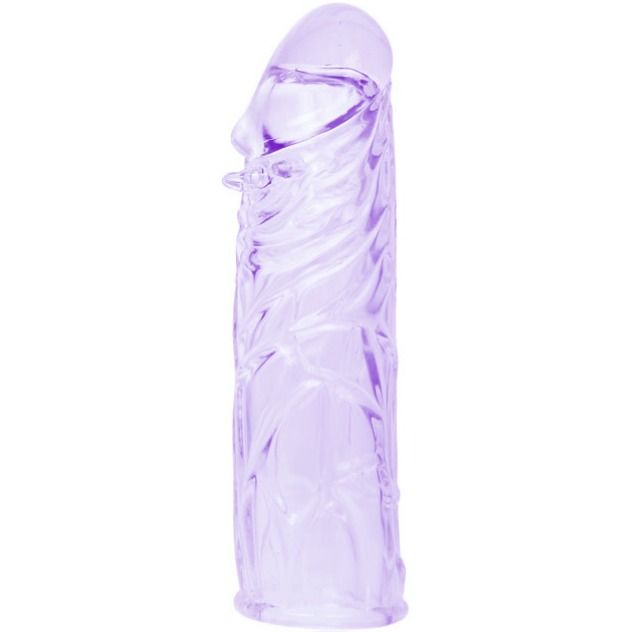 BAILE HOUSSE LILAS POUR LE PENIS EN SILICONE ADAPTABLE 13 CM