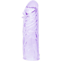BAILE HOUSSE LILAS POUR LE PENIS EN SILICONE ADAPTABLE 13 CM