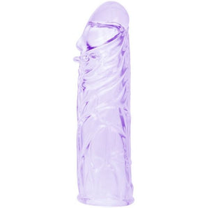 BAILE HOUSSE LILAS POUR LE PENIS EN SILICONE ADAPTABLE 13 CM