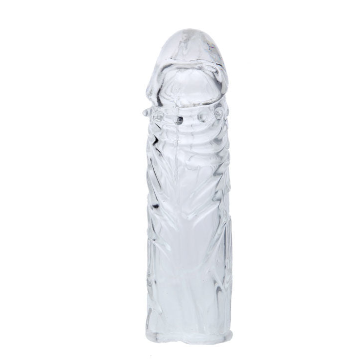 BAILE HOUSSE DE PENIS EN SILICONE STIMULANTE ROSE 13 CM