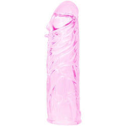Gaine pénis modèle Baile en Silicone rose 13.0 cm pour le plaisir intime.